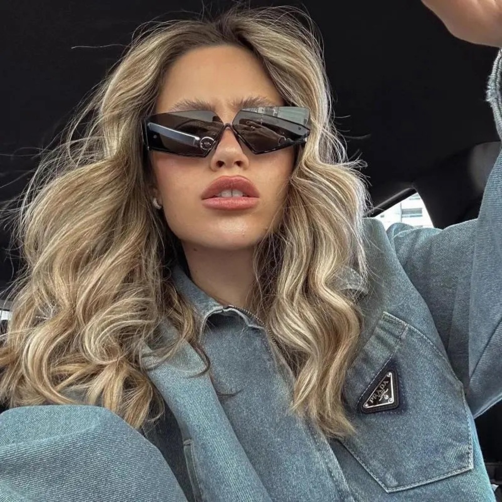 Prada Black Shield Sunglasses - Picture 6 of 9